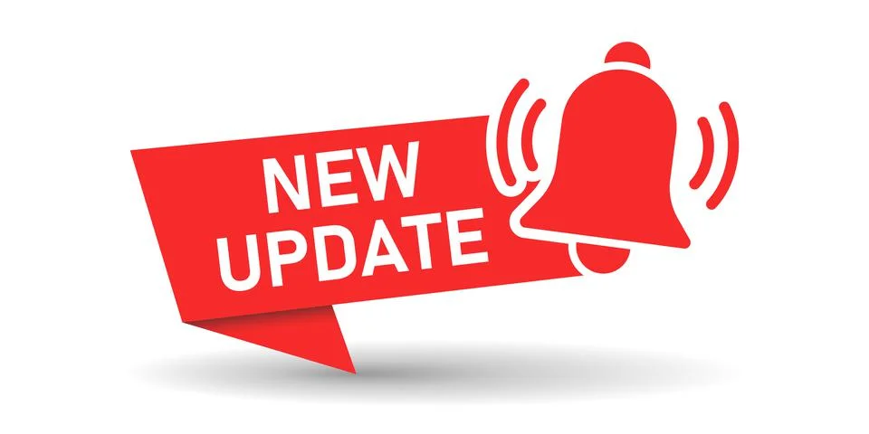 Update software icon in flat style. System upgrade notification vector illust Stock Illustration