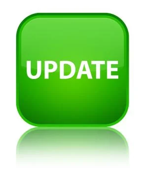 Update special green square button Stock Illustration