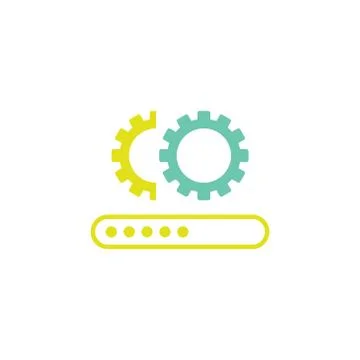 Update system vector logo design template Stock Illustration