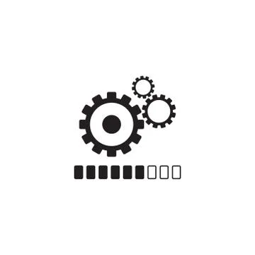 Update system vector logo design template Stock Illustration