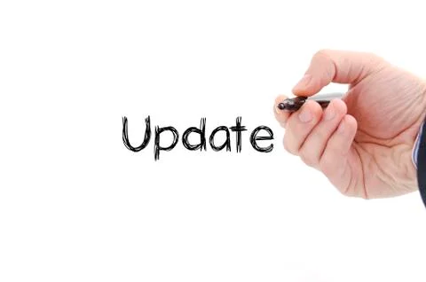 Update text concept 写真素材