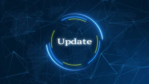 Update Text Effect Technology Background Video stock 262598788