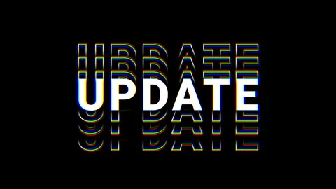 UPDATE text typography animation 4k video Stock Footage 278320471