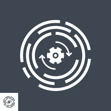 Update Vector Glyph Icon Stock Illustration