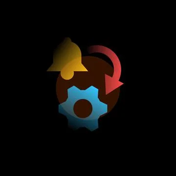 Update. Vector icon in gradient style. Editable illustration Stock Illustration