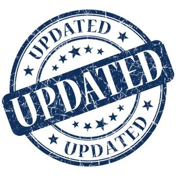 Updated stamp Illustrazione stock