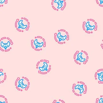 Updates game development vector seamless pattern Stock Illustration