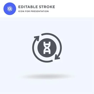 Updating icon vector, filled flat sign, solid pictogram isolated on white, logo Illustrazione stock