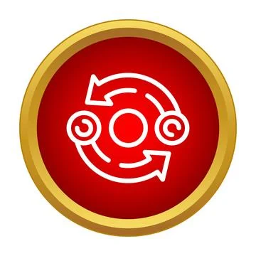 Updating process circular arrows refreshing data icon Illustrazione stock