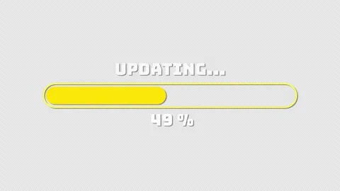 Updating Progress Bar with Transparent B... | Stock Video | Pond5