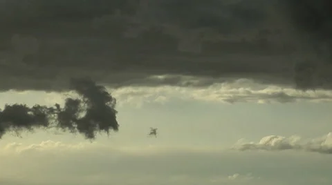 Updrafts Marked by Cloud Tags Stock Footage 54722397