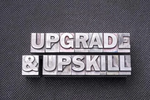 Upgrade and upskill bm Stock Photos