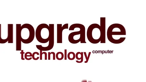 Upgrade animated word cloud. Stock Footage 70406505