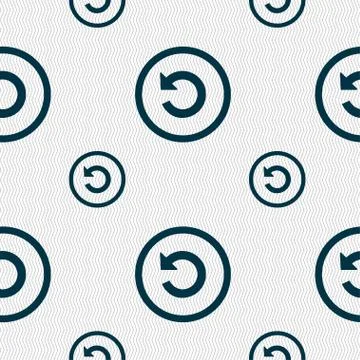 Upgrade, arrow, update icon sign. Seamless pattern with geometric texture. Ve イラスト素材