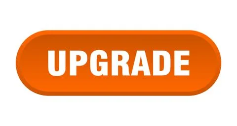Upgrade button. upgrade rounded orange sign. upgrade Stock Illustration