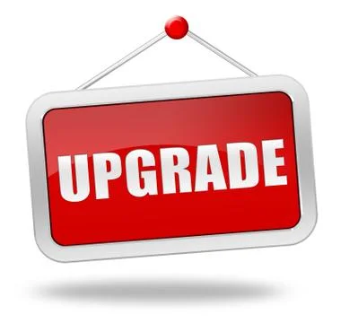 Upgrade concept 3d illustration Ilustração Stock