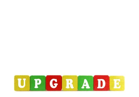 Upgrade concept Foto stock