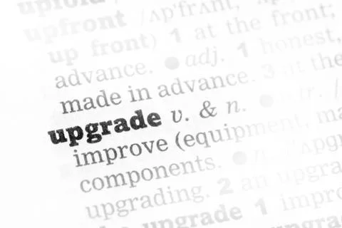 Upgrade  Dictionary Definition Stock Photos