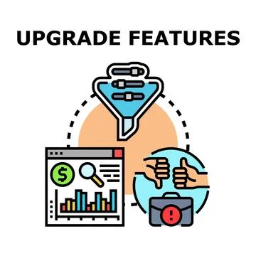 Upgrade features concept vector illustration Stock Illustration