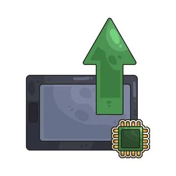 Upgrade illustration 스톡 일러스트