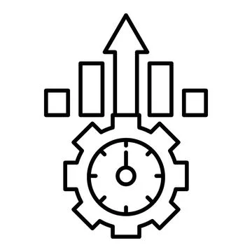 Upgrade Line Icon Stock Illustration
