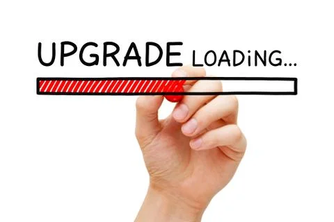 Upgrade Loading Bar Concept Stock Photos