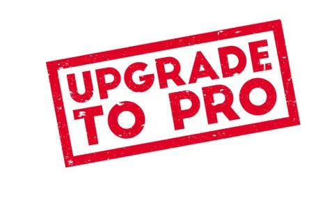 Upgrade To Pro rubber stamp イラスト素材