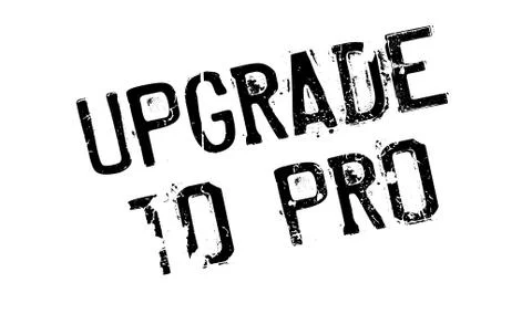 Upgrade To Pro rubber stamp Illustrazione stock