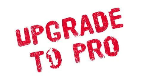 Upgrade To Pro rubber stamp Illustrazione stock