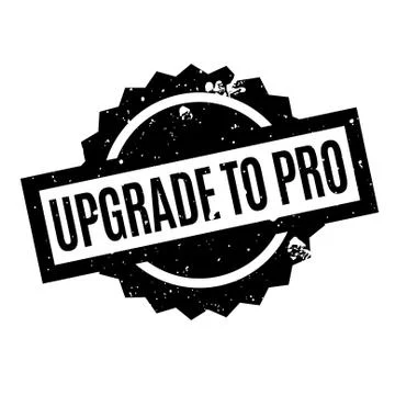 Upgrade To Pro rubber stamp イラスト素材
