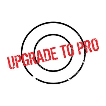 Upgrade To Pro rubber stamp Illustrazione stock
