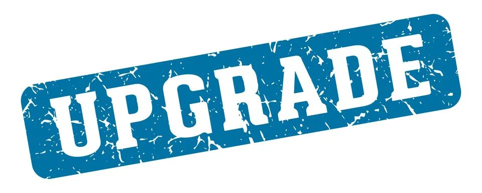 Upgrade rectangular sign. upgrade stamp 스톡 일러스트