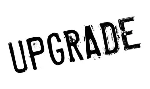 Upgrade rubber stamp Illustrazione stock