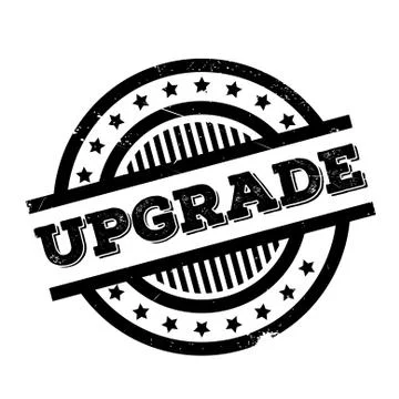 Upgrade rubber stamp Illustrazione stock
