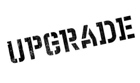 Upgrade rubber stamp イラスト素材