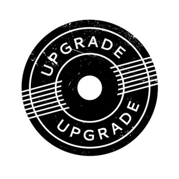 Upgrade rubber stamp Stock Illustration
