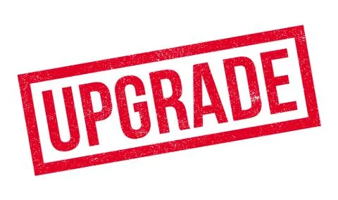 Upgrade rubber stamp Illustrazione stock