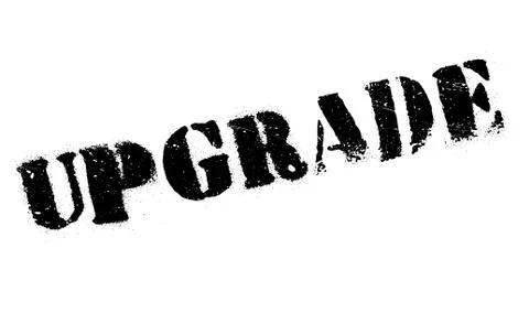 Upgrade rubber stamp Stock Illustration