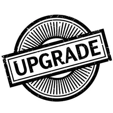 Upgrade rubber stamp Illustrazione stock