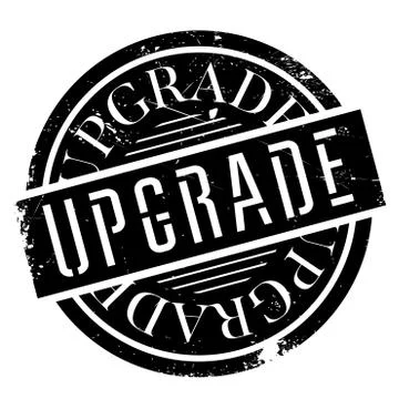 Upgrade rubber stamp イラスト素材