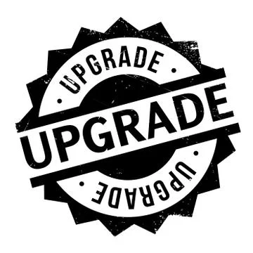 Upgrade rubber stamp Illustrazione stock
