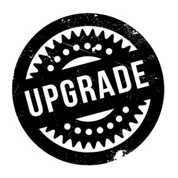 Upgrade rubber stamp イラスト素材