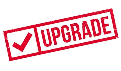 Upgrade rubber stamp Illustrazione stock