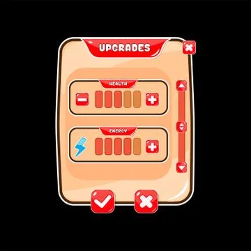 Upgrade ui kits 스톡 일러스트