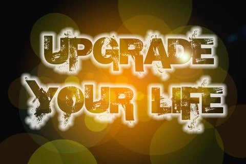 Upgrade your life concept 스톡 일러스트