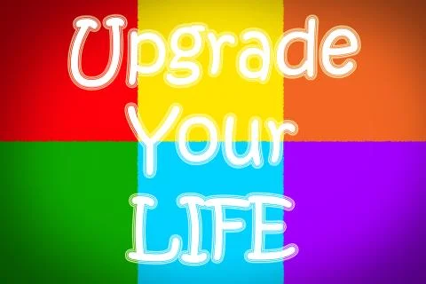 Upgrade your life concept Stockillustratie