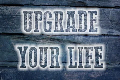 Upgrade your life concept 스톡 일러스트