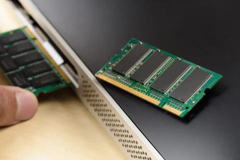 Upgrading the computer, upgrading the memory (RAM) Stock Photos