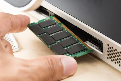 Upgrading the computer, upgrading the memory (RAM) Stock Photos
