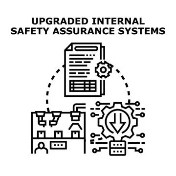 Upgrading internal safety assurance systems concept Stock Illustration